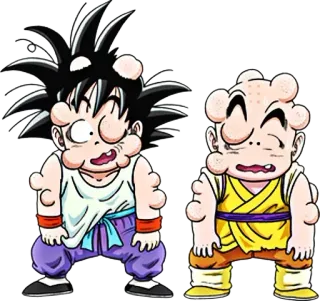 😤 a0851d5c Goku Anime, Dragon Ball, Personaggio, Goku, Crilin telegram sticker