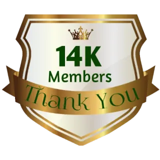 ⚜ b8f89799 14K Members
Thank You successo, membri, community, grazie, celebrazione whatsapp sticker