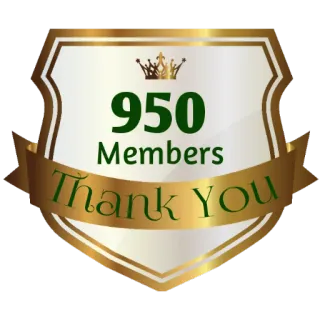 ⚜ c3da4887 950 Members
Thank You membri, grazie, festa, successo, community whatsapp sticker