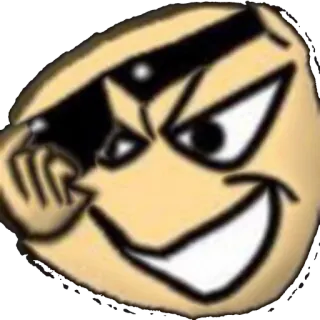 ⭐ 33d8a531 이모지, 멋짐, 선글라스, 능글, 캐릭터, 일러스트 telegram sticker