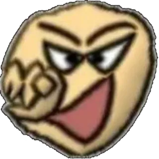 ⭐ 4ded301c 이모지, 몸짓, 가리키는, 공격적인, 표정, 만화 telegram sticker