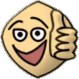 ⭐ a850b2ba 이모지, 엄지 척, 만화, 좋아요, 긍정적 telegram sticker