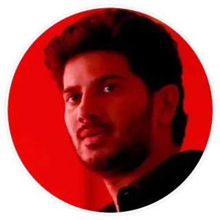 😡 e080f2c2 portrait, homme, fond rouge, célébrité telegram sticker