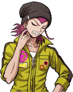 😕 13d28c87 Kazuichi Souda Danganronpa アニメ, ダンガンロンパ, 左右田和一, キャラクター telegram sticker
