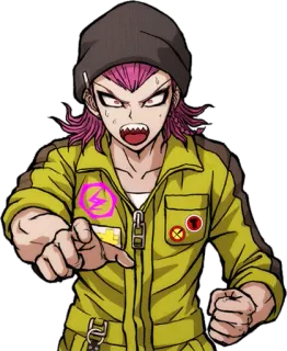 😠 380ebeab Kazuichi Souda Danganronpa アニメ, キャラクター, ダンガンロンパ, 左右田和一 telegram sticker