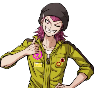👍 47162697 Kazuichi Souda Danganronpa アニメ, キャラクター, いいね, 左右田和一, ダンガンロンパ telegram sticker