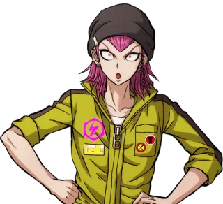 😯 6bf4eaec Kazuichi Soda Danganronpa アニメ, ピンク髪, ダンガンロンパ, 左右田和一 telegram sticker