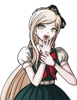 😨 84fa56d3 Sonia Nevermind Danganronpa アニメ, キャラクター, 金髪, 女の子, ダンガンロンパ telegram sticker