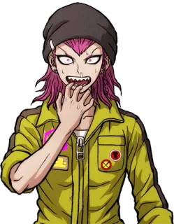 😮 93b5f63f Kazuichi Souda Danganronpa アニメ, キャラクター, 不安, パニック, 左右田和一 telegram sticker
