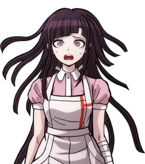 😧 b7448e1d Mikan Tsumiki Danganronpa アニメ, 看護婦, ミカン, ツミキ, ダンガンロンパ telegram sticker