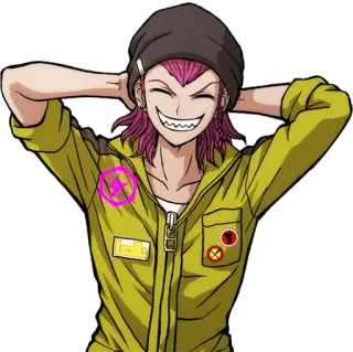 ☺️ d78df5c8 Kazuichi Souda Danganronpa アニメ, 漫画, ダンガンロンパ, 左右田和一 telegram sticker