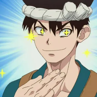 🗿 6551ba27 Senku Ishigami Dr. Stone Anime, Personage, Senku, Dr. Stone, Cartoon, Manga telegram sticker