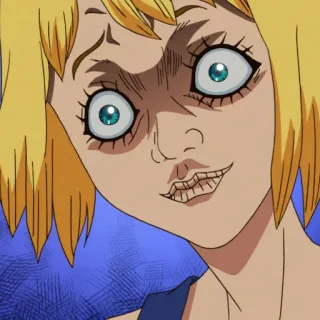 🗿 a4ec8f84 anime, cartoon, uitdrukking, grappig, gezicht telegram sticker