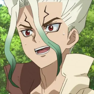 🗿 e047c536 Senku Ishigami Dr. Stone Anime, Dr. Stone, Senku Ishigami, Wetenschap, Uitvinding telegram sticker