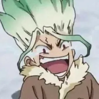 💖 5a50b187 Senku Ishigami Dr. Stone 动漫, Dr. Stone, 石神千空, 角色, 科学, 表情 telegram sticker
