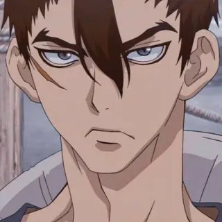 💖 82b1f8b9 动漫, 肖像, 男性, 脸 telegram sticker