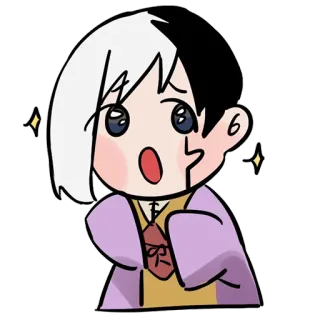 ✨ 1a102dba อนิเมะ, ตัวละคร, น่ารัก, การ์ตูน, จิบิ whatsapp sticker