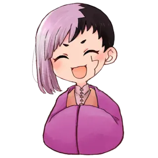 ☺️ 4abf287c Asagiri Gen Dr. Stone อนิเมะ, Dr. Stone, อาซากิริ เก็น, ตัวละคร, สติกเกอร์ whatsapp sticker