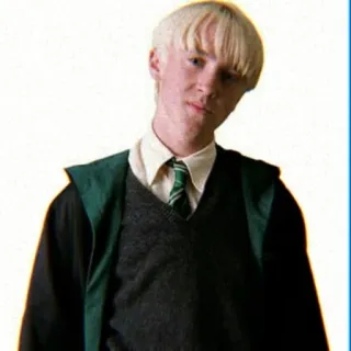 🐍 05f5bd58 Draco Malfoy Harry Potter Драко Малфой, Гарри Поттер, Слизерин, волшебник, школьная форма telegram sticker