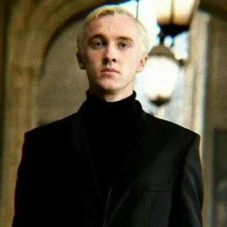 🐍 0ab4a2ba Draco Malfoy Harry Potter Драко Малфой, Гарри Поттер, волшебник, персонаж, магия, портрет telegram sticker