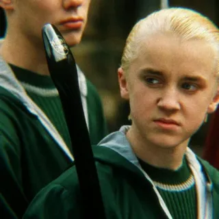 🐍 34f07883 Draco Malfoy Harry Potter Драко Малфой, Гарри Поттер, волшебник, Слизерин, магия, Квиддич, метла telegram sticker