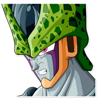😾 77d5d7c5 Cell Dragon Ball Z 沙鲁, 龙珠Z, 动漫, 漫画, 反派 telegram sticker