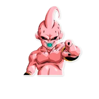 👈 87d57beb Majin Buu Dragon Ball Z 魔人布欧, 龙珠Z, 动漫, 角色, 贴纸 telegram sticker