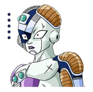 😦 75031295 Frieza Dragon Ball Z Anime, Cyborg, Vilain, Android, Freezer, Dragon Ball Z telegram sticker