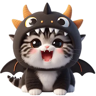 😈 68f0ee5b mèo, mèo con, dễ thương, động vật, thú cưng, kawaii, hoạt hình, sticker telegram sticker