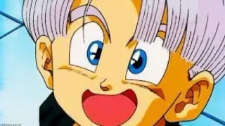 🤩 cc77c3da Trunks Dragon Ball anime, cartone animato, bambino, felice, sorridente telegram sticker