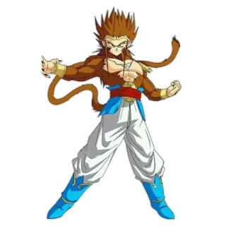 😠 764b1d7a Goku Dragon Ball anime, scimmia, super saiyan, saiyan, combattente, cartone animato, arti marziali telegram sticker