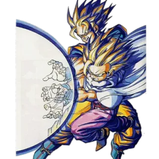 😡 90befff5 Goku Dragon Ball Z goku, anime, dragon ball z, super saiyan, combattimento, cartoni animati telegram sticker