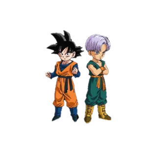 🤝 5a9ca4cc Goten and Trunks Dragon Ball Anime, Dragon Ball, Goten, Trunks, Fusion telegram sticker