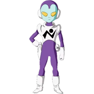 😀 e56e0d6c Narirama Dragon Ball Super Anime, Narirama, Dragon Ball Super, Personnage, Combattant, Violet telegram sticker