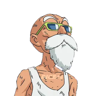 🙄 529a105c Master Roshi Dragon Ball Anime, Dragon Ball, Mestre Kame, Desenho animado, Artes marciais, Velho telegram sticker