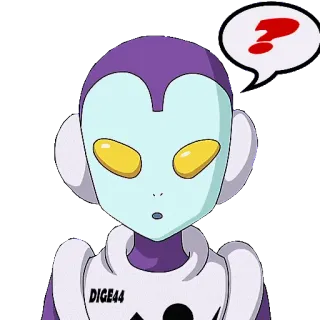 ❓ 5b442d31 DIGE44 Anime, Pergunta, Confuso, Personagem, Adesivo telegram sticker