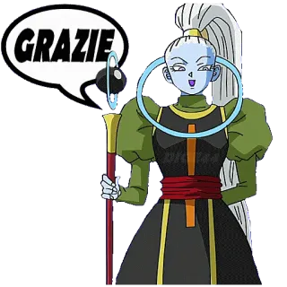 😀 d56fc97c GRAZIE obrigado, grazie, anime, desenho animado telegram sticker