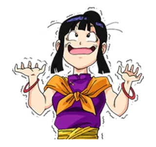 😨 a4c8d44e Chi-Chi Dragon Ball Anime, Chi-Chi, Dragon Ball, Hoạt hình whatsapp sticker
