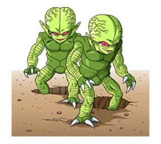 😈 f9aee881 sinh vật, quái vật, người ngoài hành tinh, màu xanh lá, fantasy whatsapp sticker