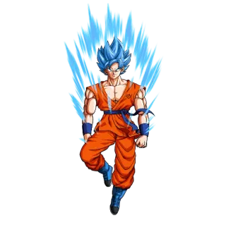 👍 3a519e8b Goku Dragon Ball anime, manga, super saiyan, goku, dragon ball, cartoon, character telegram sticker