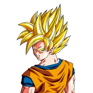 😏 8254f0f9 Goku Dragon Ball anime, manga, Goku, Super Saiyan, Dragon Ball Z, Dragon Ball, cartoon telegram sticker