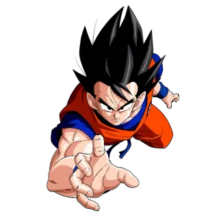 😌 d5f22be4 Gohan Dragon Ball Gohan, anime, Dragon Ball, martial arts, fight, power telegram sticker