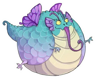 🐞 b3d3e6aa dragon, monstre, fantaisie, créature, dessin animé telegram sticker