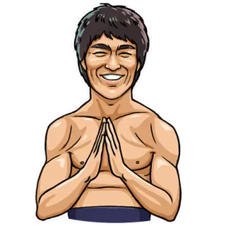 Bruce Lee telegram stickers