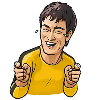 Bruce Lee telegram stickers