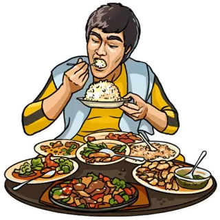 Bruce Lee telegram stickers