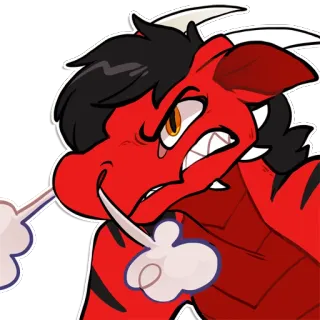 🐲 446444dc drago, arrabbiato, cartone animato, fantasy, mostro, rettile whatsapp sticker