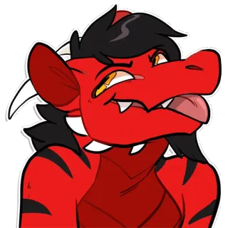 🐲 590adf86 drago, furry, cartone animato, mostro, fantasy, animale, creatura whatsapp sticker