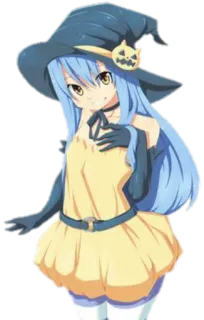 😁 02437d4e Anime, Bruja, Halloween, Lindo, Chica, Magia, Fantasía, Disfraz whatsapp sticker