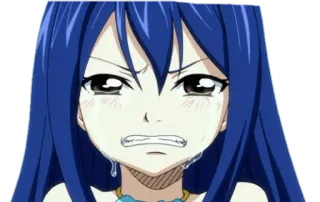 😭 2501414d Wendy Marvell Fairy Tail anime, llorando, triste, Wendy Marvell, Fairy Tail, emocional whatsapp sticker